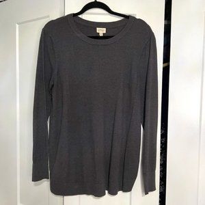 EUC Greige Tulip Hem Pullover Sweater